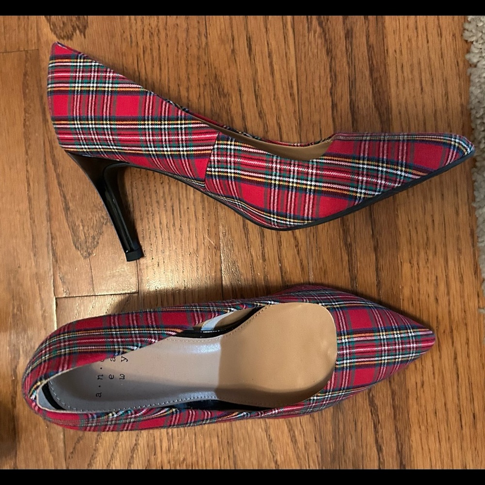 Womens A New day tartan plaid pump, size 6